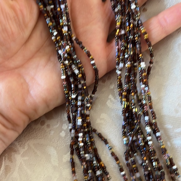 Native American handmade fetish necklace shell l heishi seed beads Apache Navajo - Picture 14 of 14